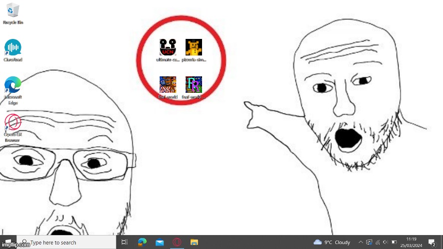 Rate my desktop ig | made w/ Imgflip meme maker