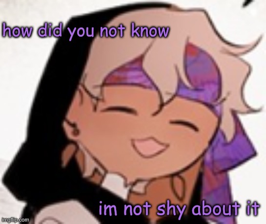 how did you not know im not shy about it | made w/ Imgflip meme maker