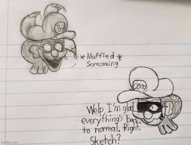 Goofy ahh doodle in class: Stolen (Aftermath) | image tagged in school,class,drawing | made w/ Imgflip meme maker
