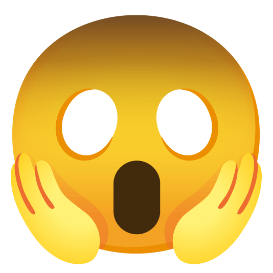 Scared emoji Meme Template