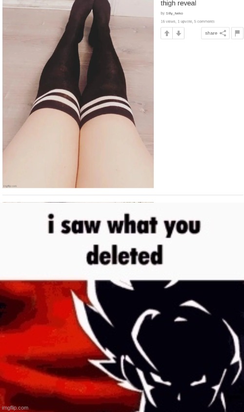 @silly_neko | image tagged in i saw what you deleted | made w/ Imgflip meme maker