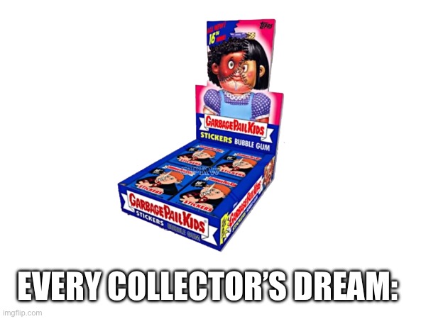 Garbage Pail kids Series 16 :( | EVERY COLLECTOR’S DREAM: | image tagged in collection | made w/ Imgflip meme maker