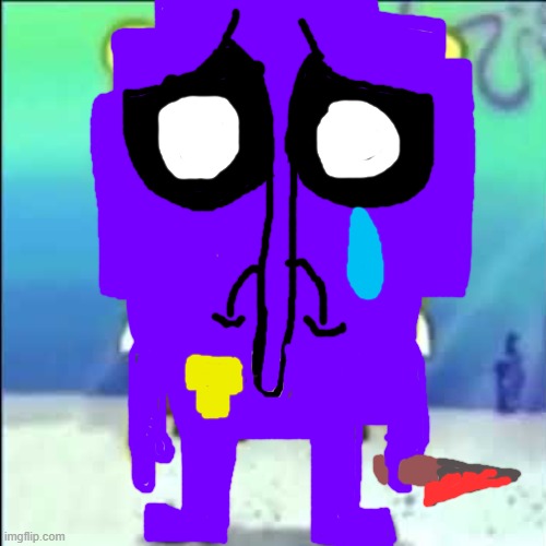 My previous meme, without captions | image tagged in sad spongebob,memes,fnaf,william afton | made w/ Imgflip meme maker