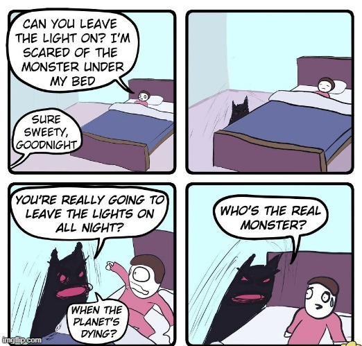 The Real Monster | image tagged in comics | made w/ Imgflip meme maker