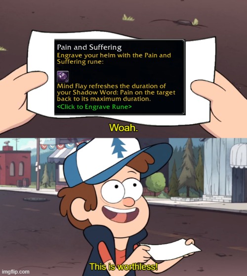 Pain and Suffering rune for Spriest is a joke. : r/classicwow