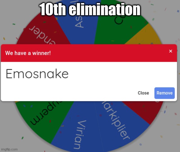 10th elimination | made w/ Imgflip meme maker
