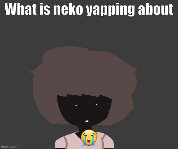 Qhar ben | What is neko yapping about; 😭 | image tagged in qhar ben | made w/ Imgflip meme maker
