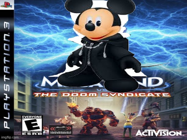 mickey mouse vs the doom syndicate | image tagged in memes,megamind | made w/ Imgflip meme maker