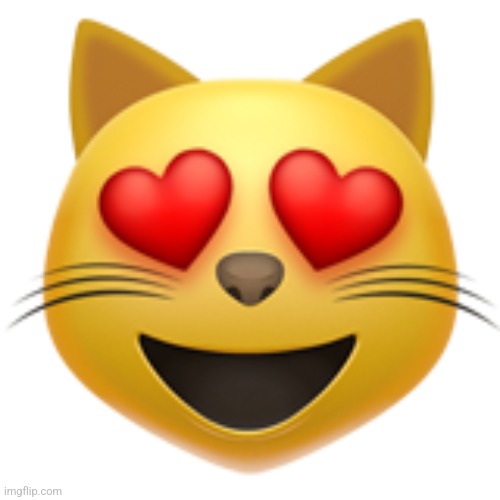 Smiling Cat Face with Heart-Shaped Eyes | image tagged in smiling cat face with heart-shaped eyes | made w/ Imgflip meme maker