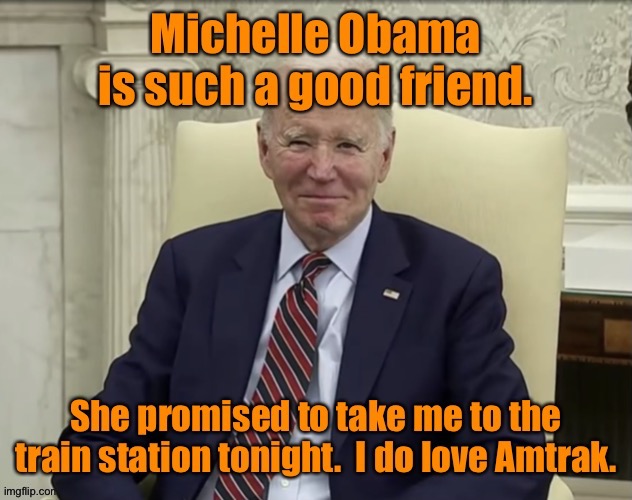 Wait for the Democrat Convention in Chicago where she is the nominee | image tagged in lets go brandon,michelle obama,dmc convention,nominee | made w/ Imgflip meme maker