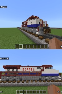 I made a BC Rail Dash 9 | image tagged in trains,minecraft,railfan,heritage unit | made w/ Imgflip meme maker