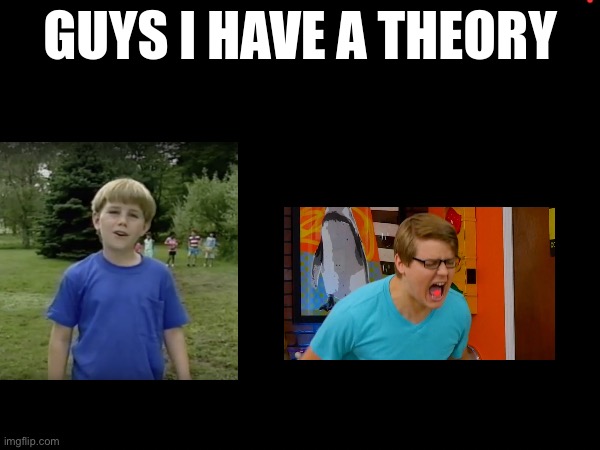 guys i have a theory | image tagged in guys i have a theory,kazoo kid wait a minute who are you,chadtronic | made w/ Imgflip meme maker