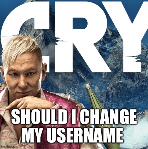 SHOULD I CHANGE MY USERNAME | made w/ Imgflip meme maker