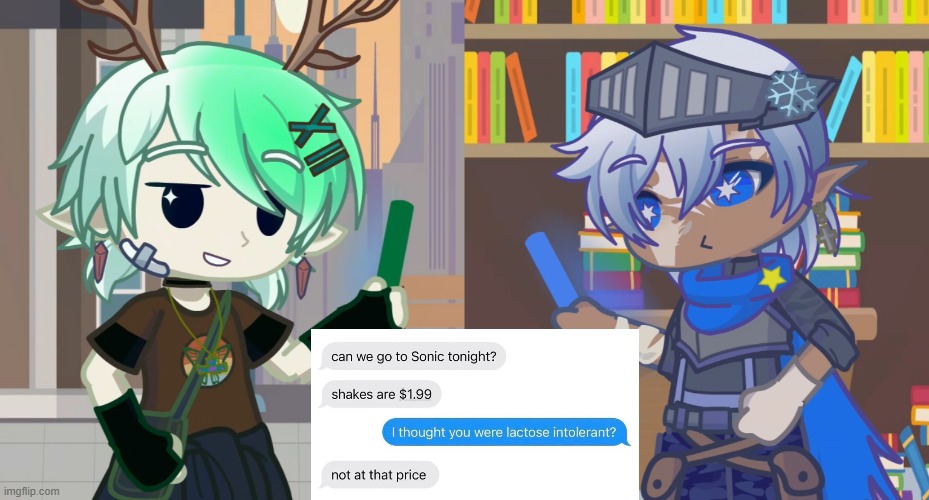 Just Jesse and Romeo | image tagged in gacha,ocs | made w/ Imgflip meme maker