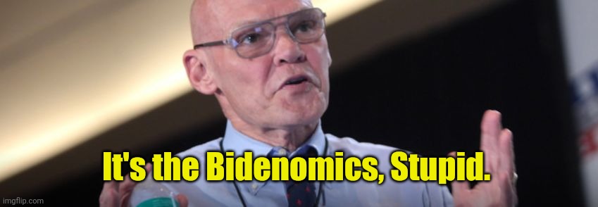 James Carville | It's the Bidenomics, Stupid. | image tagged in james carville | made w/ Imgflip meme maker
