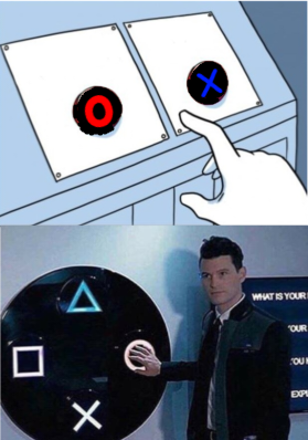 High Quality playstation buttons Blank Meme Template