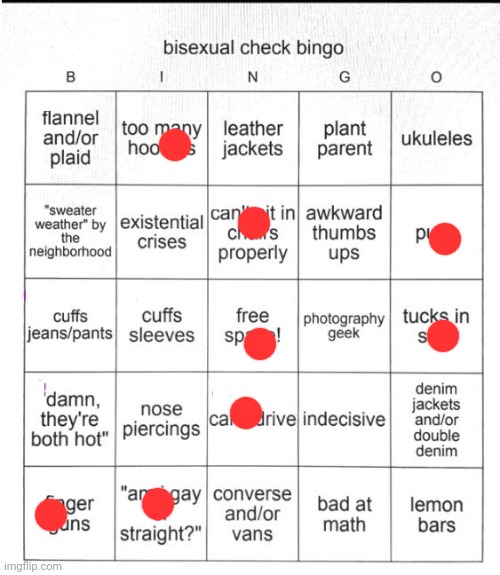 Bisexual bingo!!! | image tagged in bisexual bingo | made w/ Imgflip meme maker