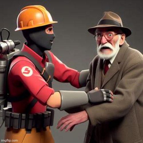 WHY HE LOOK LIKE THAT | image tagged in ai,tf2 | made w/ Imgflip meme maker
