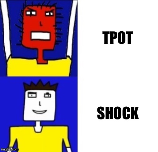 ShockLagbei | TPOT; SHOCK | image tagged in microsoft sam hotline bling | made w/ Imgflip meme maker