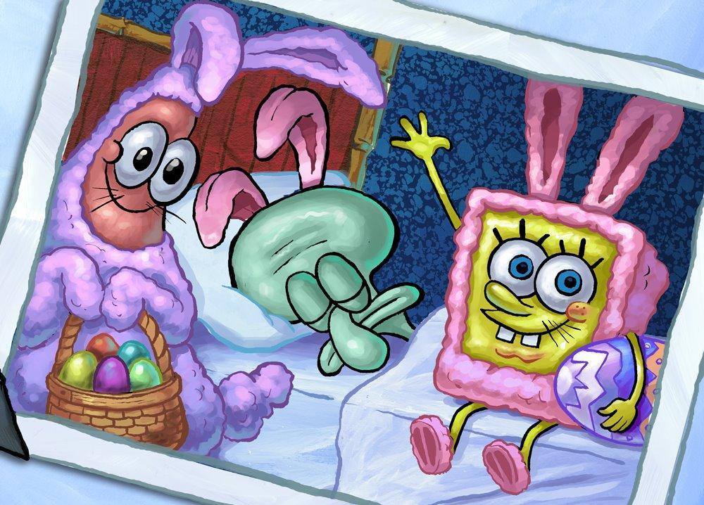 Spongebob Happy Easter Blank Meme Template