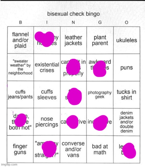 Bruv | image tagged in bisexual bingo | made w/ Imgflip meme maker