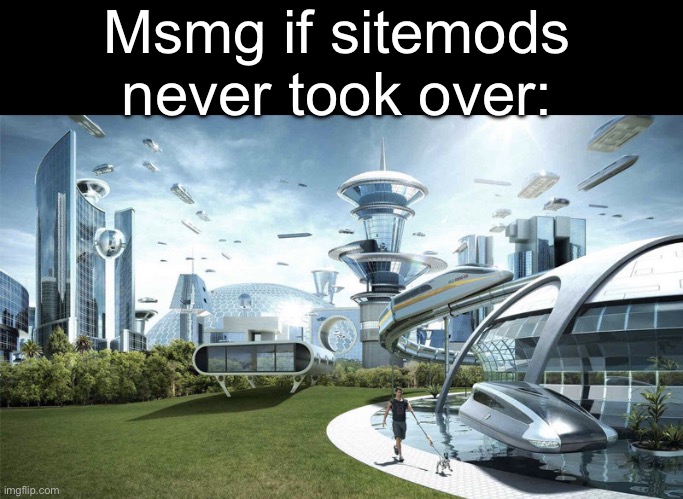 The World If... | Msmg if sitemods never took over: | image tagged in the world if | made w/ Imgflip meme maker