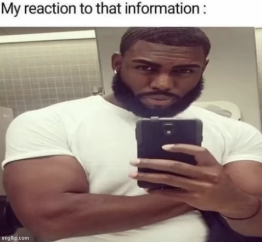 @Post Above | image tagged in my reaction to this information | made w/ Imgflip meme maker