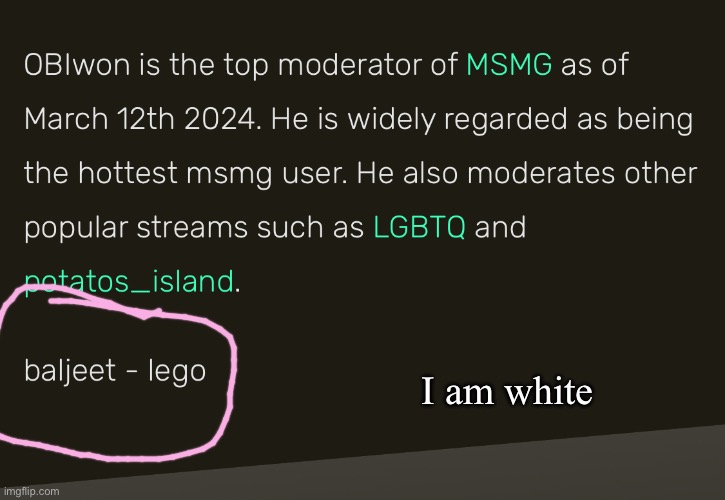 I am white | image tagged in funny | made w/ Imgflip meme maker