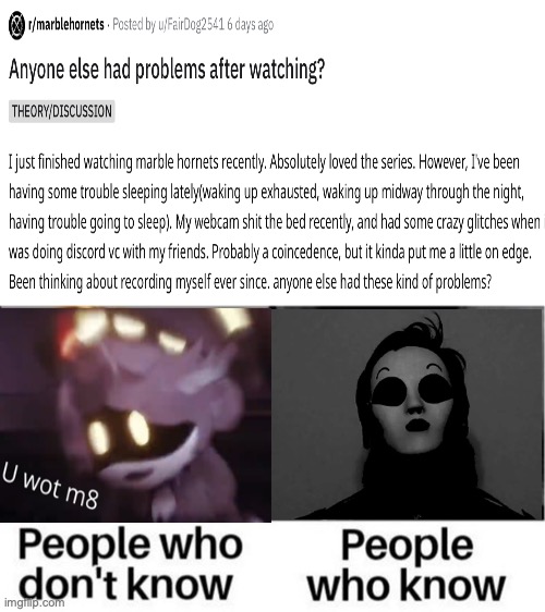 I know. | image tagged in people who don't know / people who know meme,oh no,memes | made w/ Imgflip meme maker