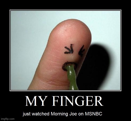 How can this show have any viewers? | image tagged in vince vance,vomiting,morning joe,memes,fingers,joe scarborough | made w/ Imgflip meme maker
