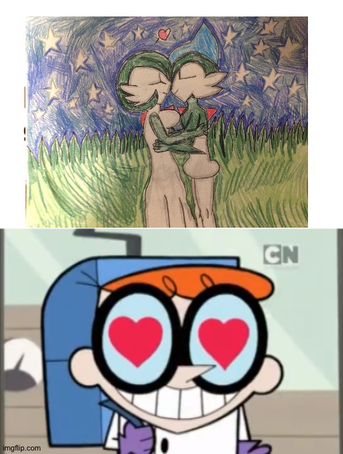 Dexter loves Gallade and Gardevoir as a couple | image tagged in dexter ships who,pokemon | made w/ Imgflip meme maker