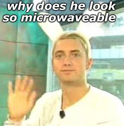 istg early 2000s em was such a twink | why does he look so microwaveable | made w/ Imgflip meme maker