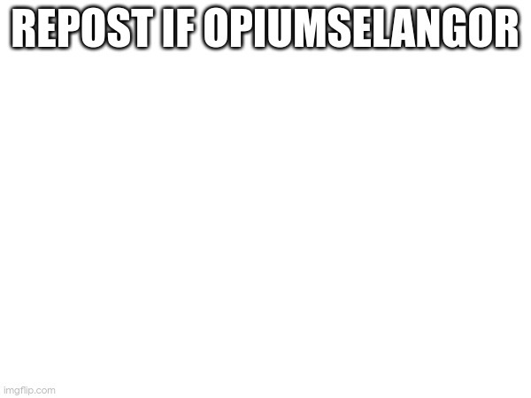REPOST IF OPIUMSELANGOR | made w/ Imgflip meme maker
