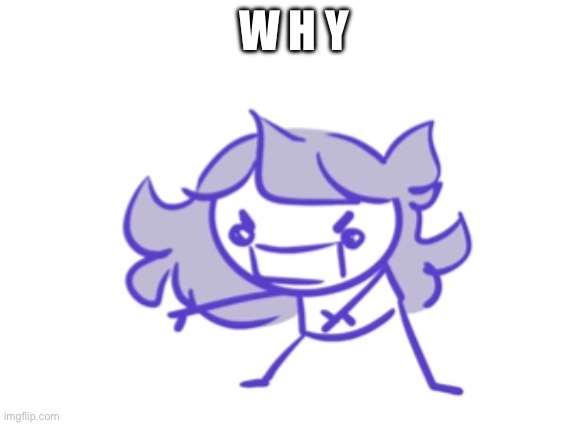Jaiden animations scream | W H Y | image tagged in jaiden animations scream | made w/ Imgflip meme maker