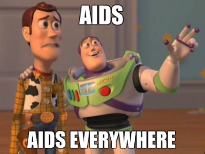 Aids Aids Everywhere Blank Meme Template
