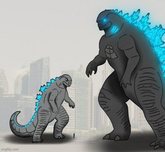 What if Godzilla Jr was in the Monsterverse (Art by Krakenlikestodrawart) | made w/ Imgflip meme maker