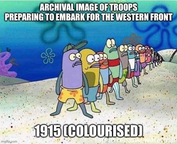 WWI in colour | image tagged in wwi,western | made w/ Imgflip meme maker