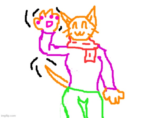 low quality scarf art | image tagged in scarf,cat,drawing | made w/ Imgflip meme maker