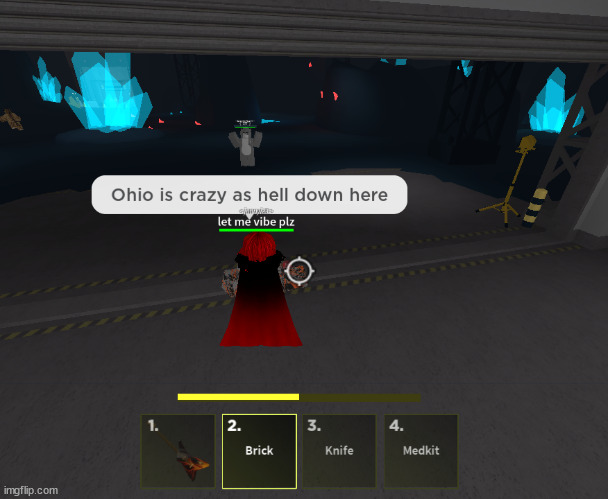 roblox kids are evolving | image tagged in ohio crazy as hell down here | made w/ Imgflip meme maker