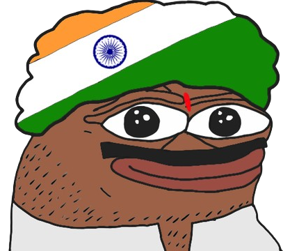 Indian Pepe Blank Meme Template