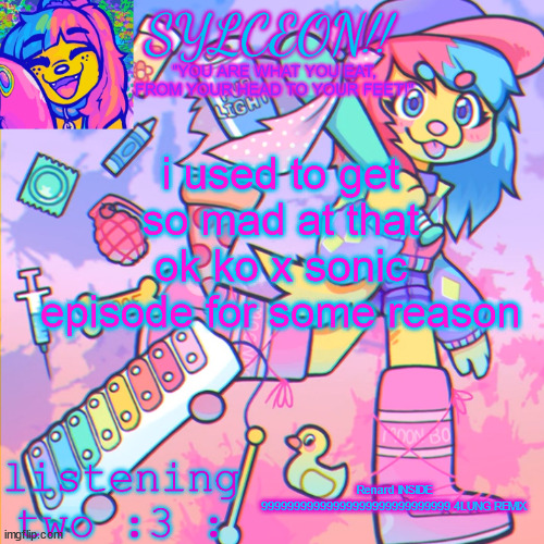 THIS IS SYLCEON SPEAKJIN AND UR LISTENIN 2 4LUNG!! | i used to get so mad at that ok ko x sonic episode for some reason; Renard INSIDE 99999999999999999999999999999 4LUNG REMIX | image tagged in this is sylceon speakjin and ur listenin 2 4lung | made w/ Imgflip meme maker