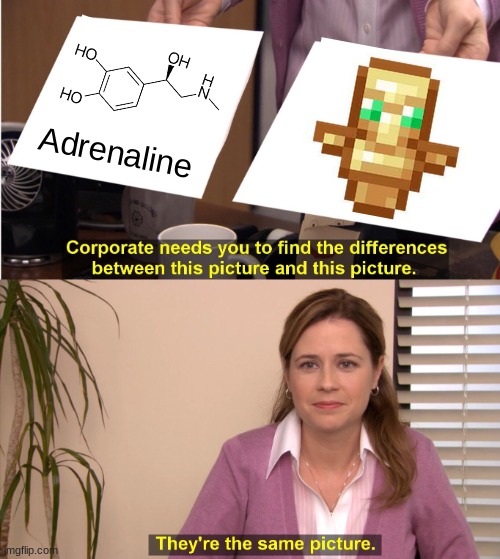 They're The Same Picture | Adrenaline | image tagged in memes,they're the same picture | made w/ Imgflip meme maker