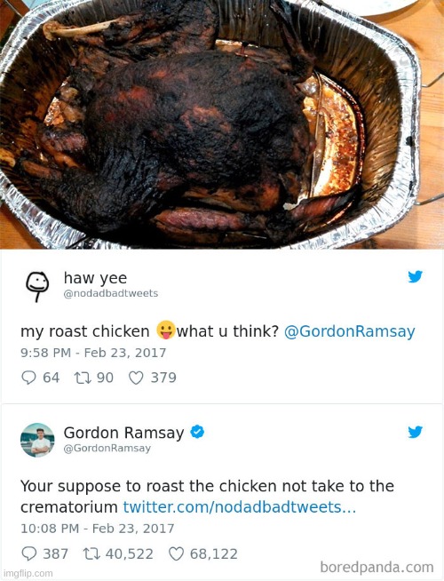 Gordon Ramsay is savage | image tagged in gordon ramsay | made w/ Imgflip meme maker