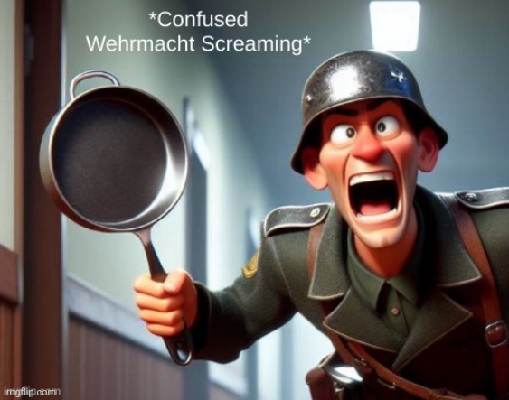 Confused WehrMacht/Nazi/German Screaming | image tagged in confused wehrmacht/nazi/german screaming | made w/ Imgflip meme maker