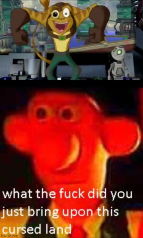 WHAT HAPPENED TO RATCHET | image tagged in pls god help me,what the f k did you just bring upon this cursed land,unsee juice | made w/ Imgflip meme maker