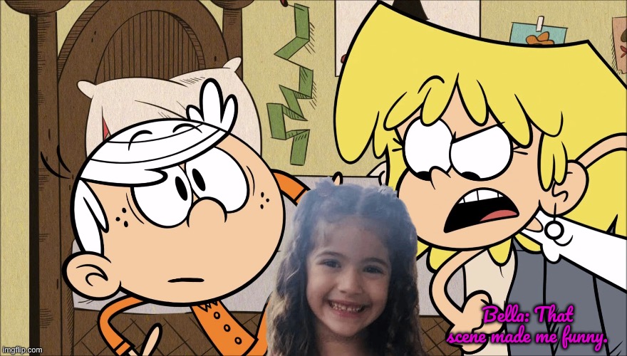 Bella Mir is Laughing at Lori | Bella: That scene made me funny. | image tagged in the loud house,deviantart,youtube,lori loud,florida,diabetes | made w/ Imgflip meme maker