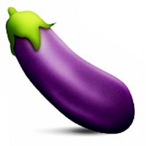 Eggplant emoji (lg) Blank Meme Template