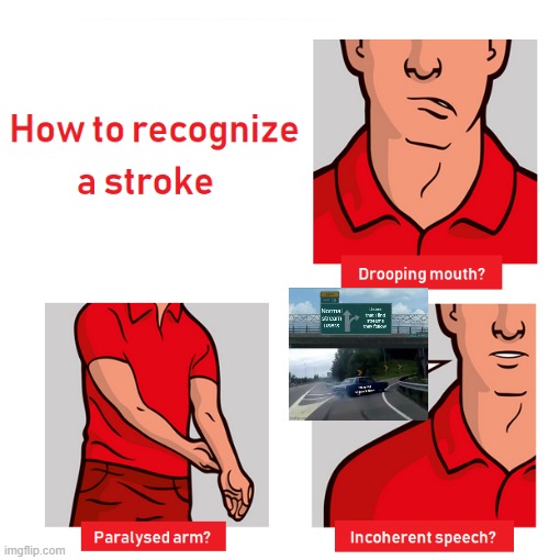 signs of a stroke | image tagged in signs of a stroke | made w/ Imgflip meme maker