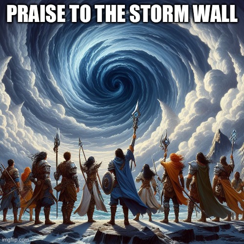 Praise the Plunderstorm wall | PRAISE TO THE STORM WALL | image tagged in world of warcraft,battle royale,pirates,pvp,praise | made w/ Imgflip meme maker