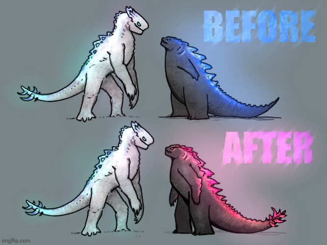 Before and After (Art by Mpa185) | made w/ Imgflip meme maker